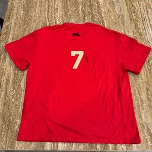 Fear of God Red Shirt with Number 7